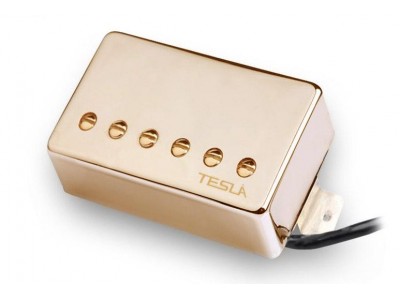 Звукосниматель, хамбакер, золотая крышка Tesla OPUS-1/GD/BR